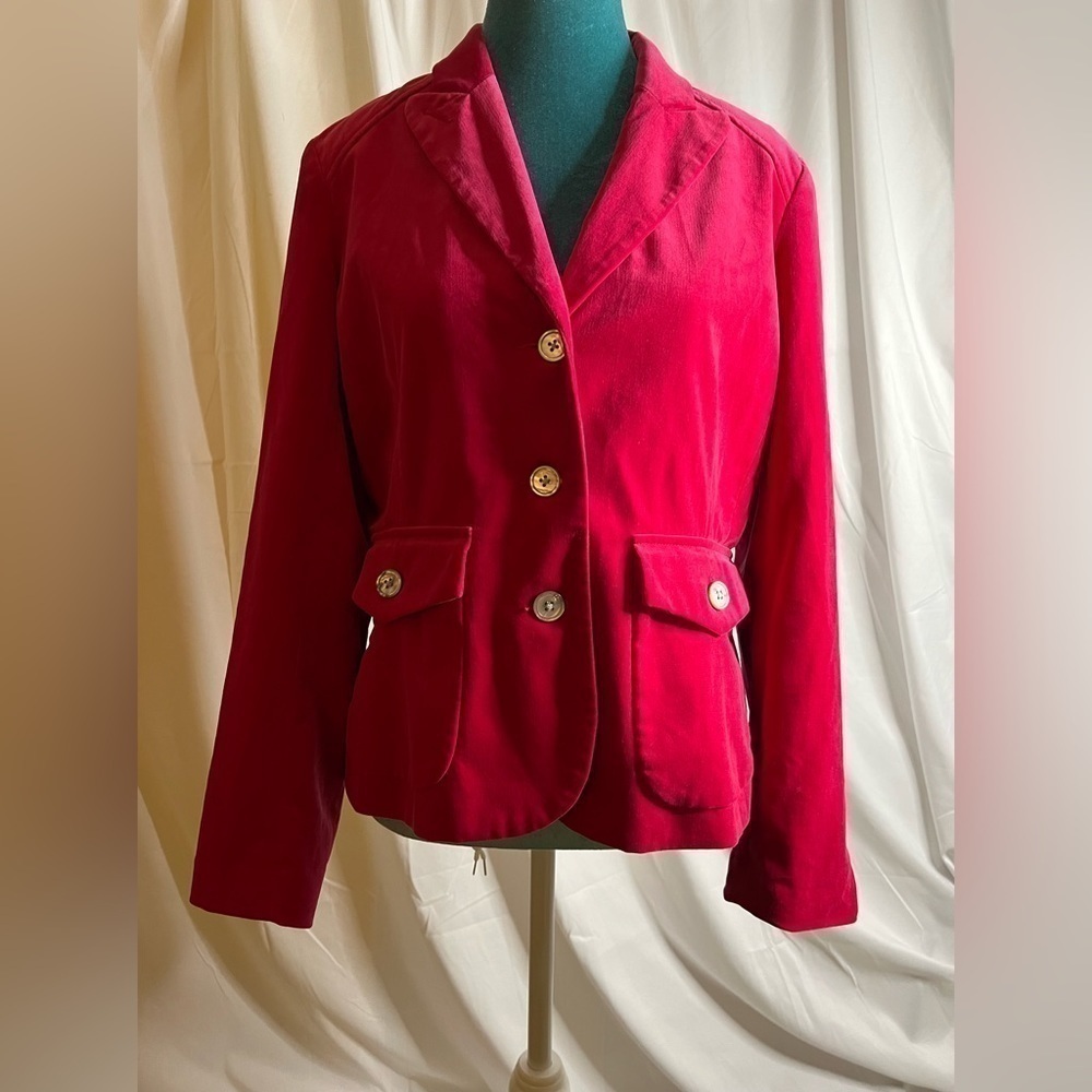 Eddie Bauer Pink Velvet Jacket